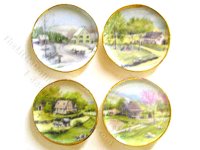 Miniature Seasons Plates By Barb for Dollhouses (image for) Miniature Seasons Plates By Barb for Dollhouses