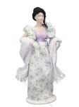 Vintage Miniature Handcrafted Regency Woman in Lilac (image for) Vintage Miniature Handcrafted Regency Woman in Lilac