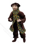 Miniature Handcrafted Vintage Tudor Man in Brown Velvet by Detta's Darling Dolls (image for) Miniature Handcrafted Vintage Tudor Man in Brown Velvet by Detta's Darling Dolls